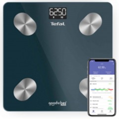 Tefal Goodvibes Smart Ζυγαριά με Λιπομετρητή & Bluetooth σε Μπλε χρώμα